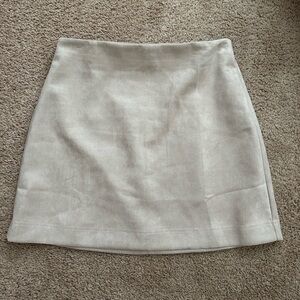 Suede Skirt